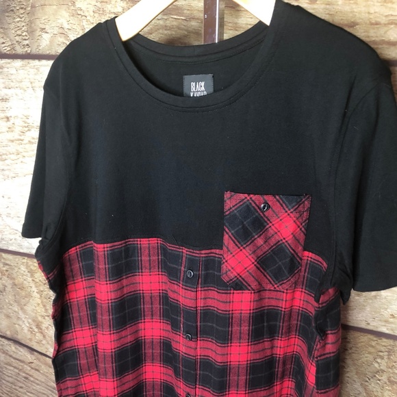 Black Kaviar Guapo Tee Size 2XL Red Flannel Pocket - Picture 2 of 8